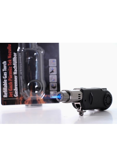 Worldforce Turbo Torch Piezo 1300° Doldurulabilir Jet Pürmüz N11.3473 Siyah