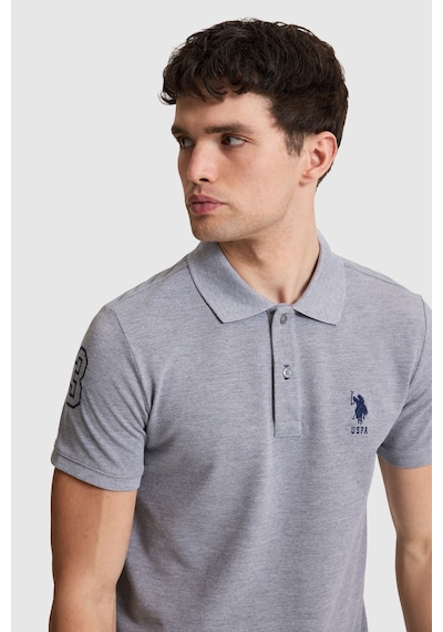 U.S. Polo Assn. U.s. Polo Assn. Erkek Gri Melanj Tişört Basic 50326920-vr086