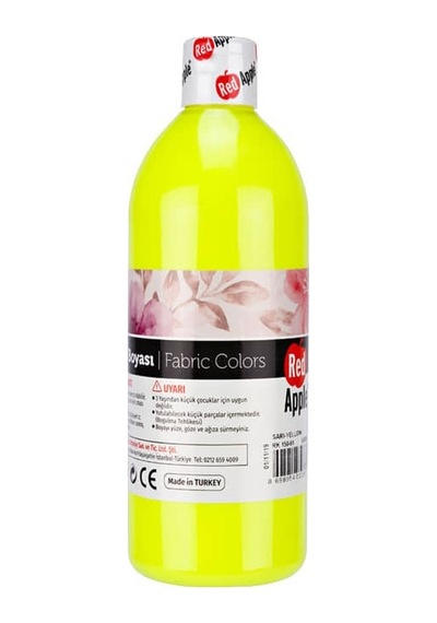 Red Apple Neon Kumaş Boyası 500 Ml Sarı