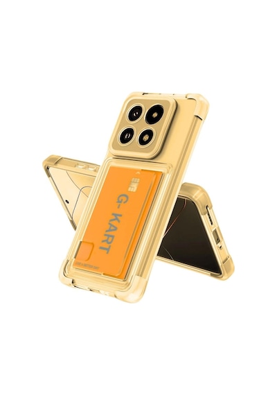 Infinix Note 40 Pro Kılıf Darbe Emici Köşe Korumalı Kartlıklı Cüzdanlı Silikon Kapak - Füme
