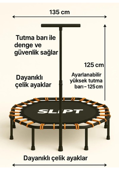 135 Cm '' 54 Inç Tutunmalı Step Trambolin Cks-65 Standart