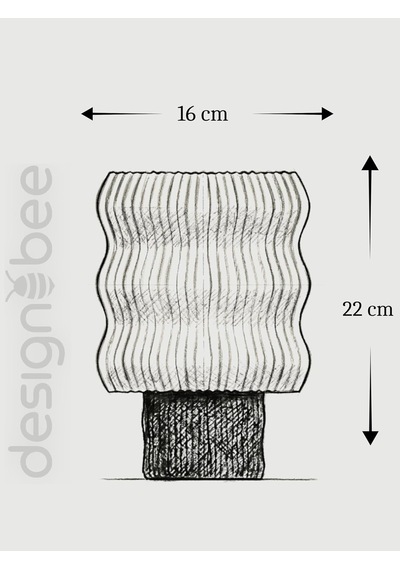 Designobee Ritim- Modern Abajur Masa Lambası Ambiyans Lambası, Dekoratif Aydınlatma