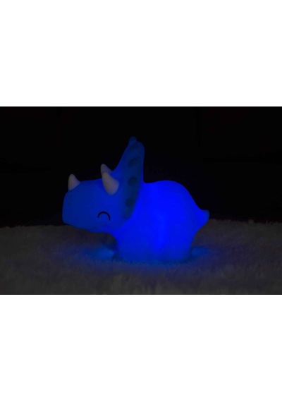 Dhink Silikon Gece Lambası Triceratops Pembe
