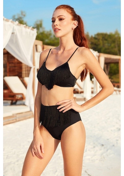 Pierre Cardin Püskül Detaylı Ince Askılı Bikini Takımı 201200