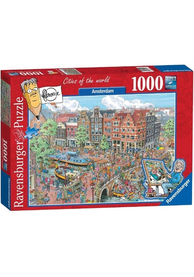 Ravensburger 191925 Amsterdam Karikatür Puzzle (1000 Parça)