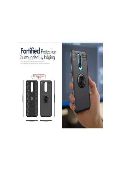 Oppo Rx17 Pro Yüzüklü Standli Manyetikli Kamera Korumali Kilif 396873117