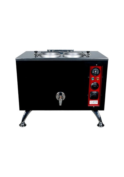 Anka Pro Elektrikli Full Otomatik Çay Kazanı 2 Demlikli 20 Litre Siyah