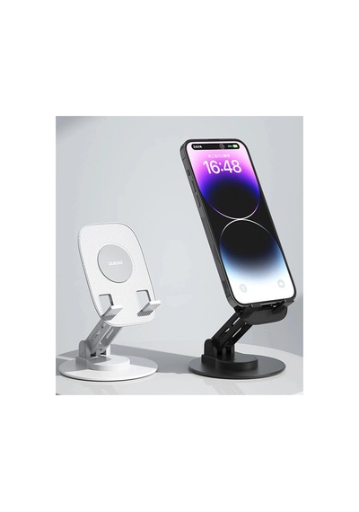 Vothoon Dudao F17s Masaüstü Telefon Tutucu Döner Tabanı Alüminyum Paslanmaz Çelik Katlanabilir