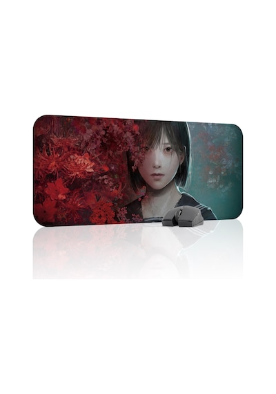 Silent Hill Kaymaz Dikişli Kauçuk Oyuncu Mousepad V4 - 70x30 Xl Gaming Mouse Pad Fare Altlığı