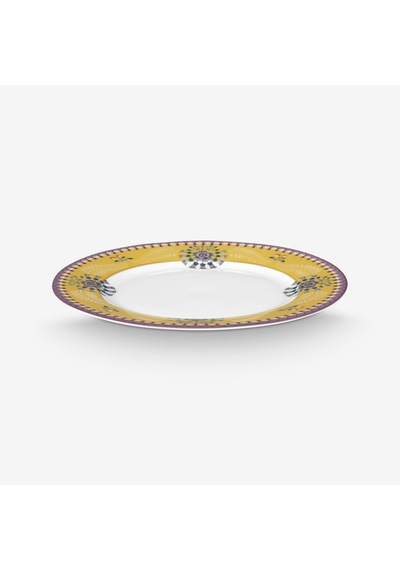 Sarı Porselen Kahvaltı Tabağı 23 Cm