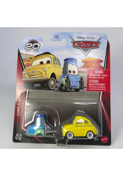 Disney Pixar Cars Luigi & Guido 20.yıl Model Araba Dxv29 Çok Renkli