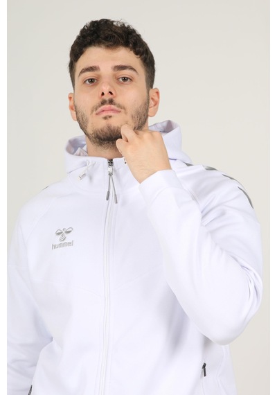 Hummel Armin Pro Pamuklu Sweatshirt Beyaz