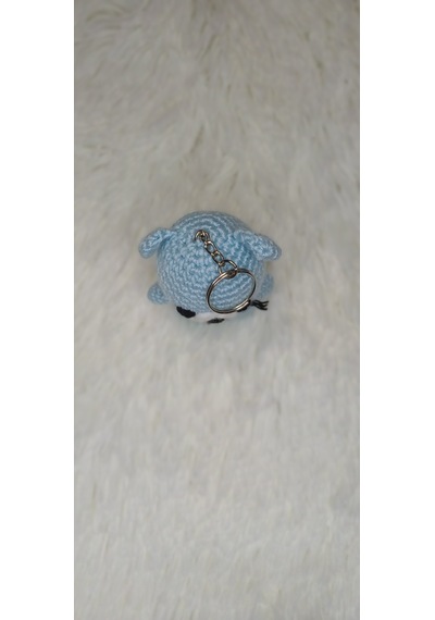 Amigurumi Ayıcık Anahtarlık Mavi