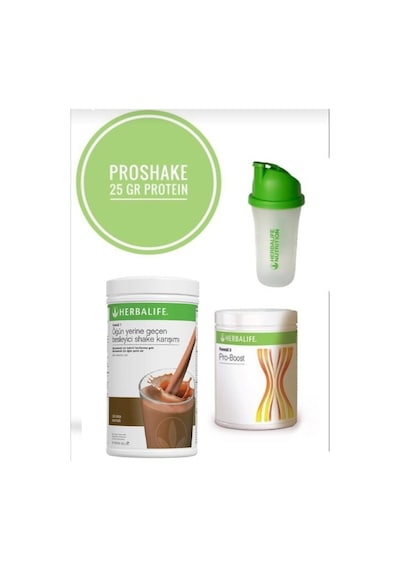 Herbalife 1 Ad. Çikolata Shake 1 Ad. Pro-boost 1 Ad. Shaker Protein Deposu