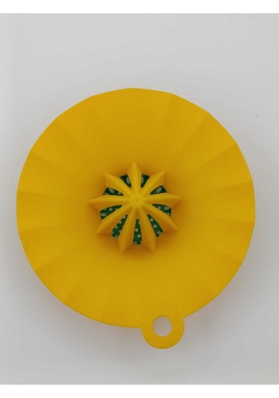 Plastik Limon Sıkacağı Çap: 15 Cm Pratik Sıkacak Sarı Renk Limon Portakal Suyu Narenciye Sıkıcı Plas Diğer