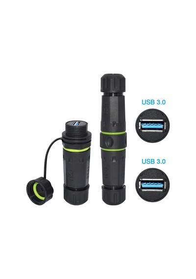 Dişi - Dişi Ip68 Su Geçirmez 3.0 Usb-a Konnektör
