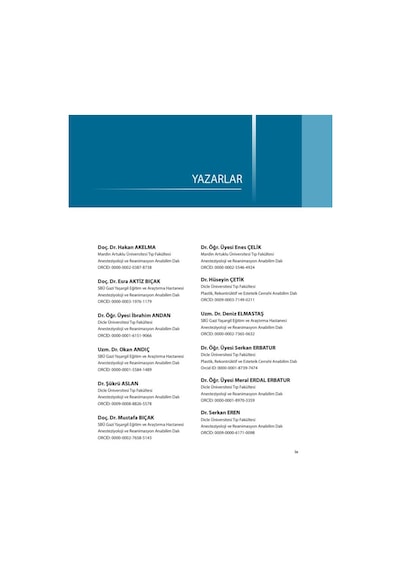Postoperatif Ağrı Yönetiminde Fasyal Plan Blokları