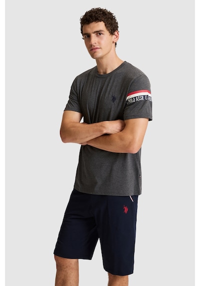 U.s. Polo Assn. Erkek Antrasit Melanj Pijama Takım 50326131-vr081