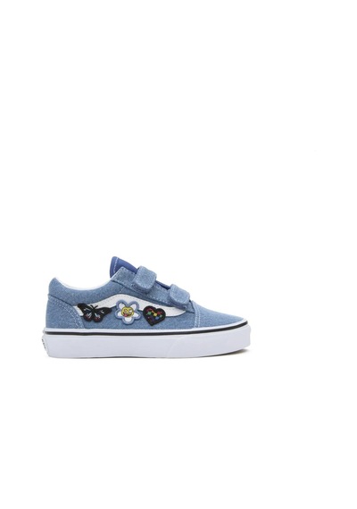 Vans Uy Old Skool V Mavi Kız Çocuk Spor Ayakkabı Karışık Çok Renkli