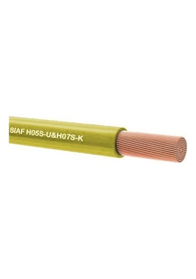 Kablo Yanmaz 0,50 Mm Çok Telli Tek Damarlı Sarı 200 Metre Top