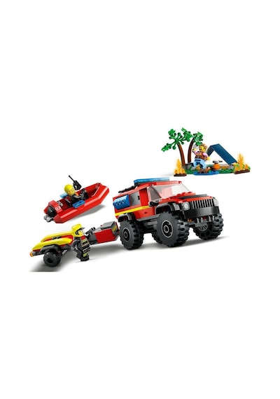60412 Lego City 4x4 Kurtarma Botlu İtfaiye Kamyonu 301 Parça +5 Yaş