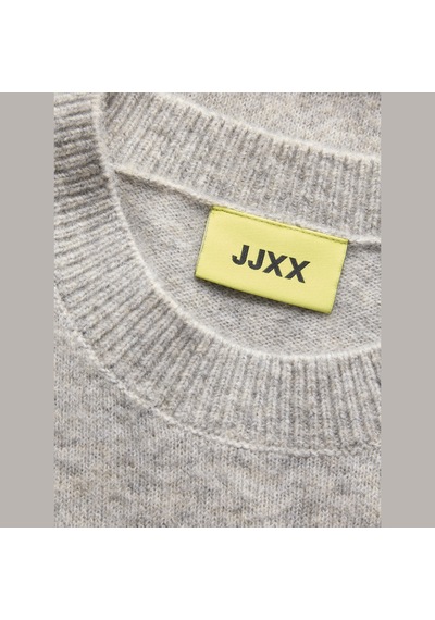 Jack & Jones Kadin Bisiklet Yaka Triko Kazak - Elba - 12301111 Light Grey Melange Jack & Jones Kadin Bisiklet Yaka Triko Kazak - Elba - 12301111 Light Grey Melange