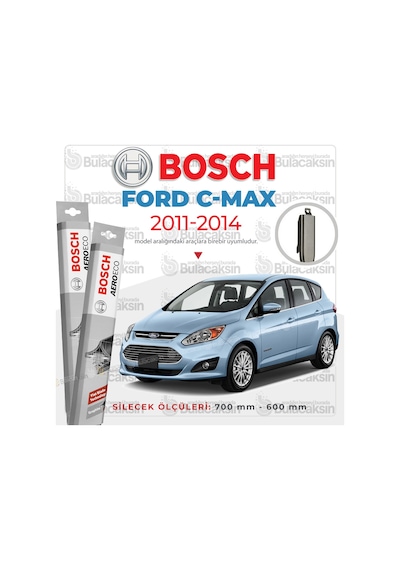 Ford C-Max Muz Silecek Takımı 2011-2014 Bosch Aeroeco