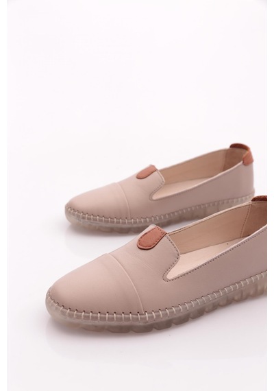 Dgn P01 Bayan Strobelli Anatomic Footwear Deri Ayakkabi Gümüş