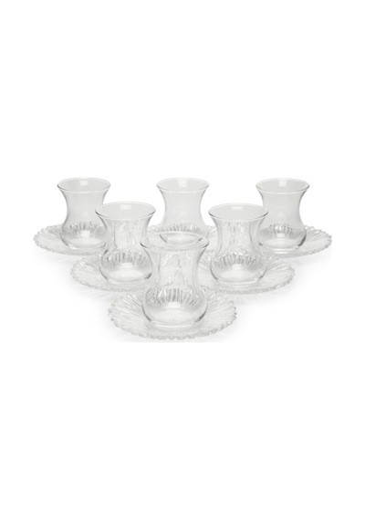 Paşabahçe 95961 Aurora Çay Takımı - Çay Seti 12 Parça Şeffaf