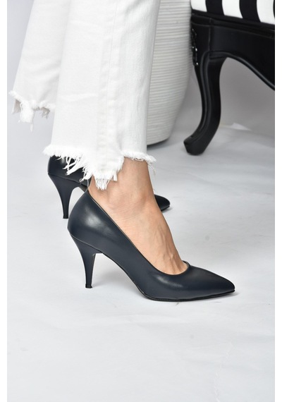 Fox Shoes Lacivert Kadın Topuklu Ayakkabı A922151109 Lacivert