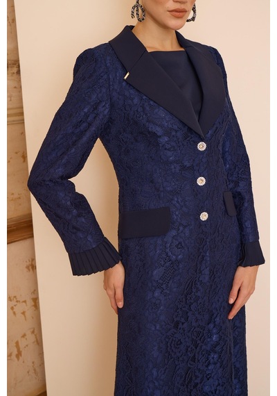 Senna Alıcıa Dress Lacivert Lacivert