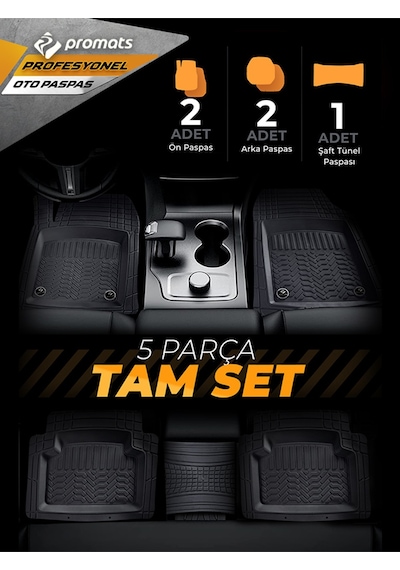 Ford Cargo Uyumlu Universal Paspas 3d Profesyonel Siyah -