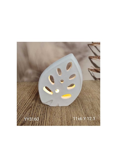Yy3160 Yaprak Tealıght Mumluk 12.3cm Silikon Kalıp