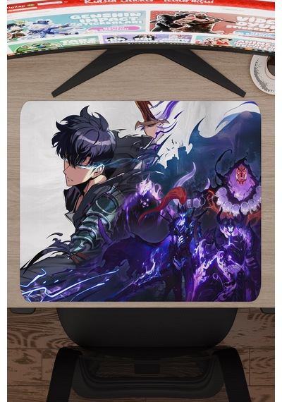 Solo Leveling Anime V4 - 48x40 Xl Gaming Kauçuk Kaymaz Taban Mouse Pad Fare Altlığı