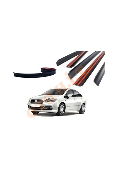 Fiat Linea Makyajlı Uyumlu Bagaj Üstü Spoiler Mat Siyah