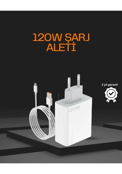 120 Watt Type C Şarj Başlığı Poco X3 X4 X5 Pro Uyumlu 93707987