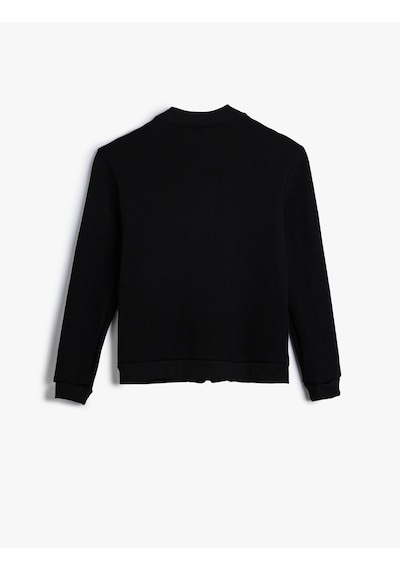 Koton Oversize Ceket Fermuarlı Kapaklı Cep Detaylı Pamuk Karışımlı Siyah 5wam50024mk Siyah Koton Oversize Ceket Fermuarlı Kapaklı Cep Detaylı Pamuk Karışımlı Siyah 5wam50024mk Siyah