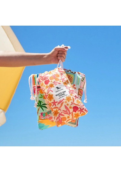 Dock And Bay Plaj Havlusu Design L Tangerine Tide Çok Renkli