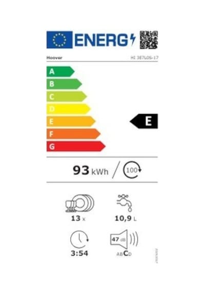 Hoover HI 3E7L0S-17 5 Programlı 13 Kişilik Bulaşık Makinesi