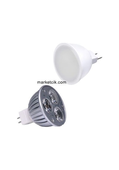 5-7 Watt Mr16 Iğne Uçlu Günışığı-Beyaz Işık Led Çanak Ampul