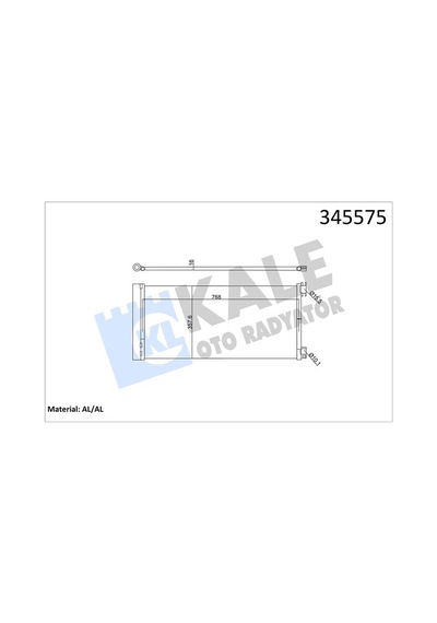 Kale 345575 Klima Radyatörü Kondanser - Renault Trafic 2019- 2.0 Dci Dizel 4422250 - 4422251 - 93868375 - 93868376 - 921000022r - 921008178r - 6000617663 - 6000617664 Kale 345575 Klima Radyatörü Kondanser - Renault Trafic 2019- 2.0 Dci Dizel 4422250 - 4422251 - 93868375 - 93868376 - 921000022r - 921008178r - 6000617663 - 6000617664