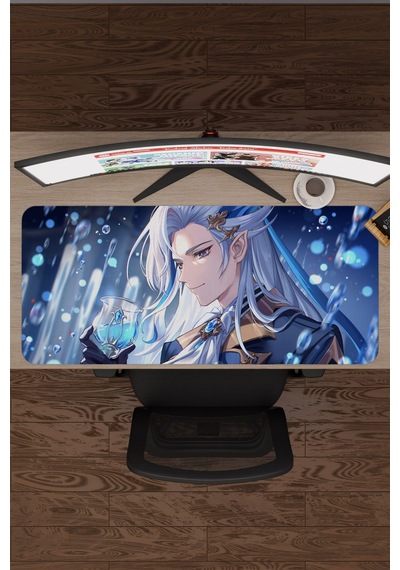 Neuvillette Genshin Impact Anime Gacha V3 - 90x40 Xxl Gaming Mouse Pad Fare Altlığı