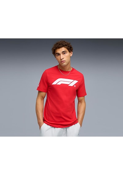 Puma F1 Ess Logo Tee 180g Erkek Günlük Tişört 63326403 Kırmızı Kırmızı
