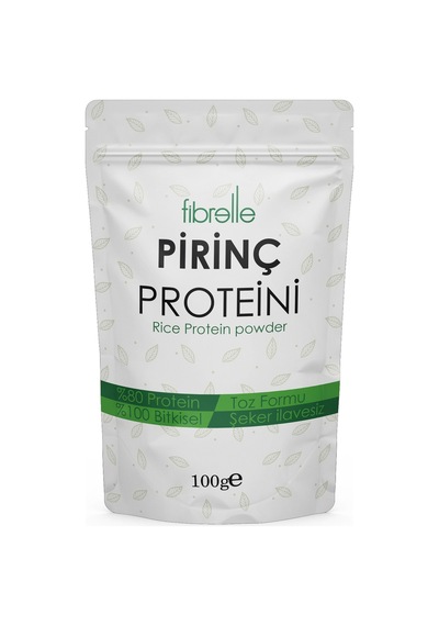 Fibrelle Pirinç Proteini Tozu 100 G // Yüksek Protein Oranı // %80 Protein