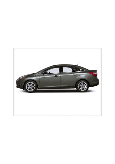 Ford Focus 3 Sedan Paslanmaz Krom Cam Çıta 8 Pcs 2011-2018 Arası