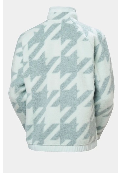 Helly Hansen Kadın Imperial Printed Pile Snap Mont Mavi