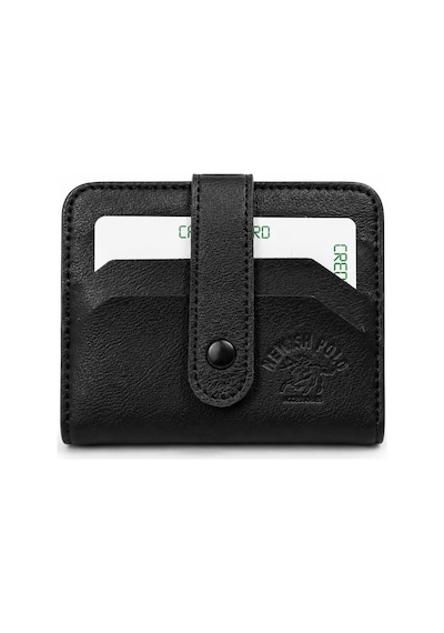 Newish Polo Erkek Kartlık Cüzdan Ve Portföy Clutch Günlük El Çantası - New174 Siyah - Beyaz