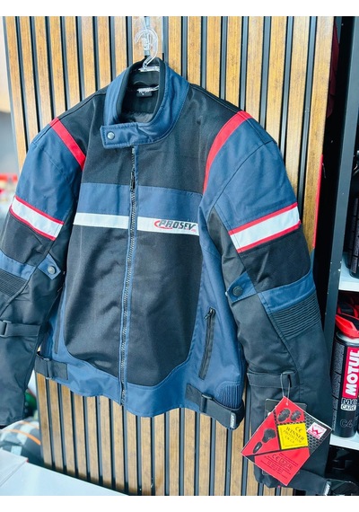 027 Rature 4 Mevsim Korumalı Motosiklet Montu Lacivert-siyah