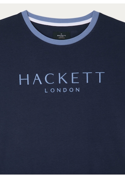 Hackett Lacivert Erkek %100 Pamuk Slim Fit T-shirt Hm500797