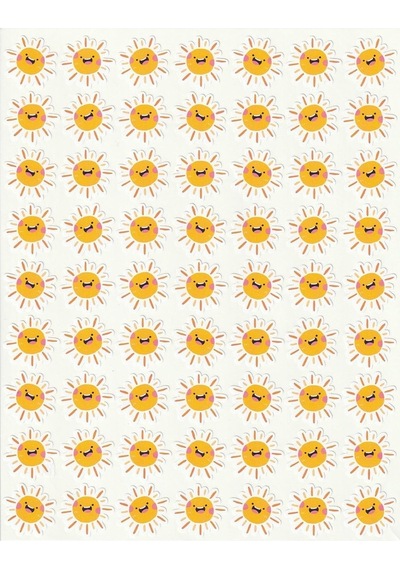 Neşeli Güneşler Sticker Seti Öğretmen Güneş Ödül Etiket Okul Başarı Çıkartma Nsti0058 1